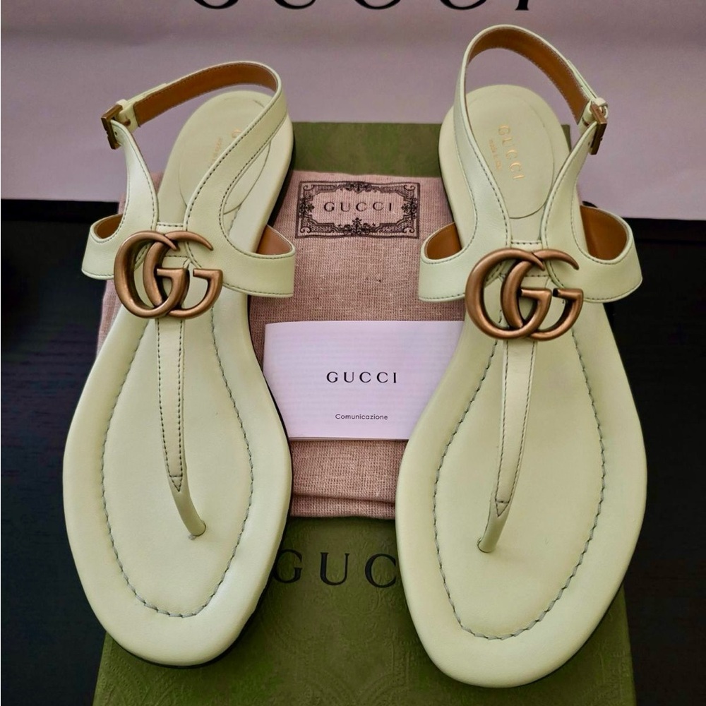 Gucci Double G Thong Sandals - Picture 5 of 9